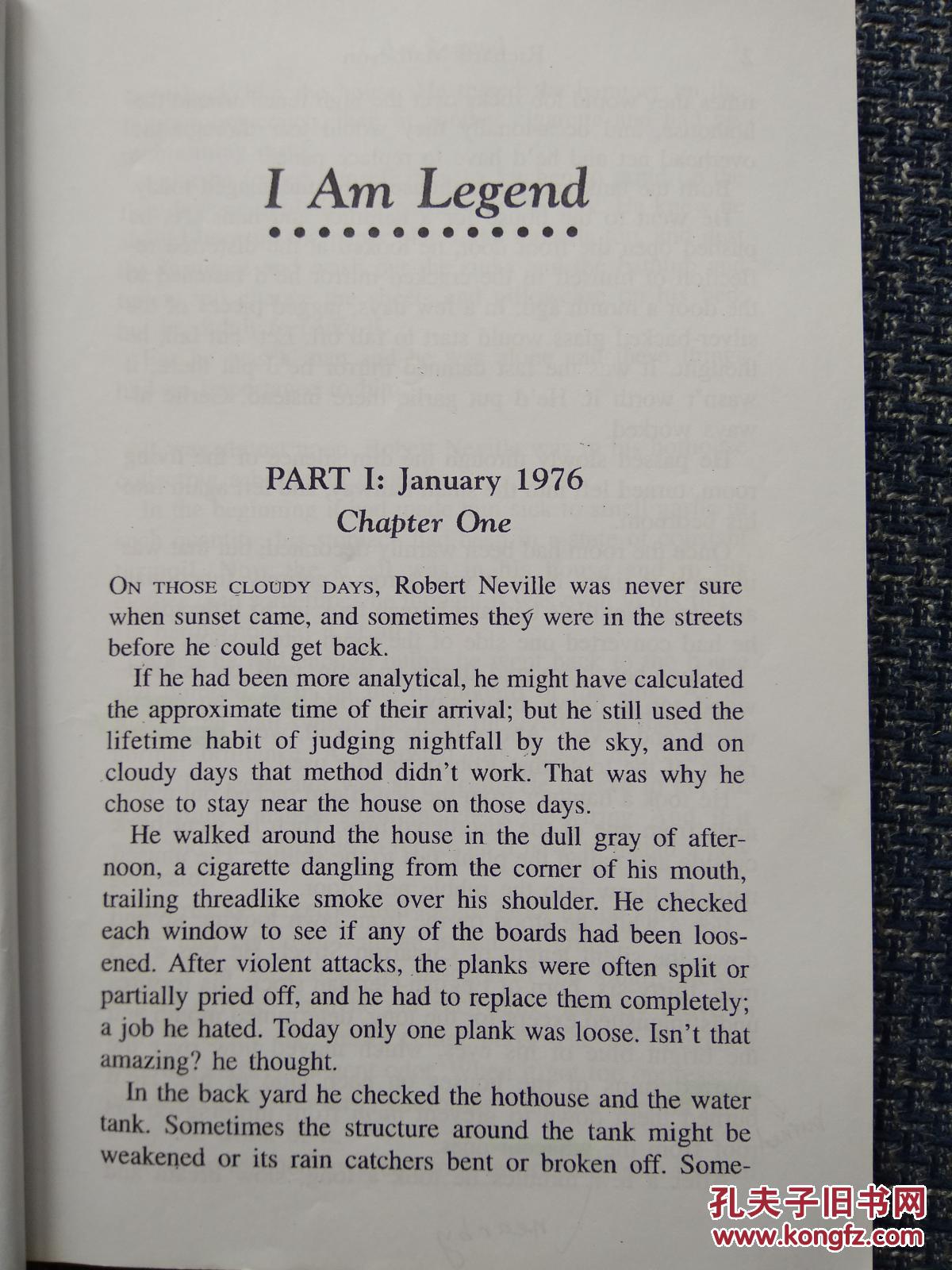 美国原版进口 我是传奇 i am legend by richard matheson (2007-11)