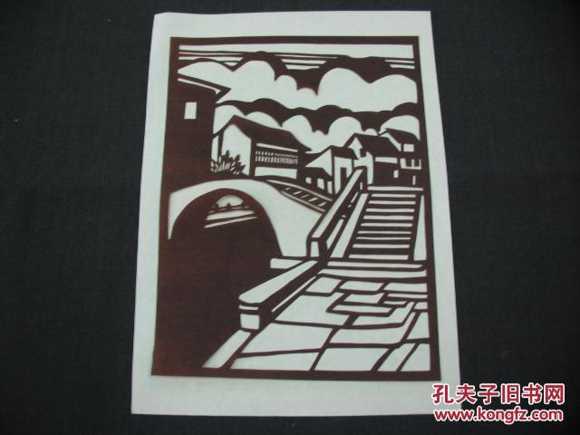 刻纸作品七幅风景题材