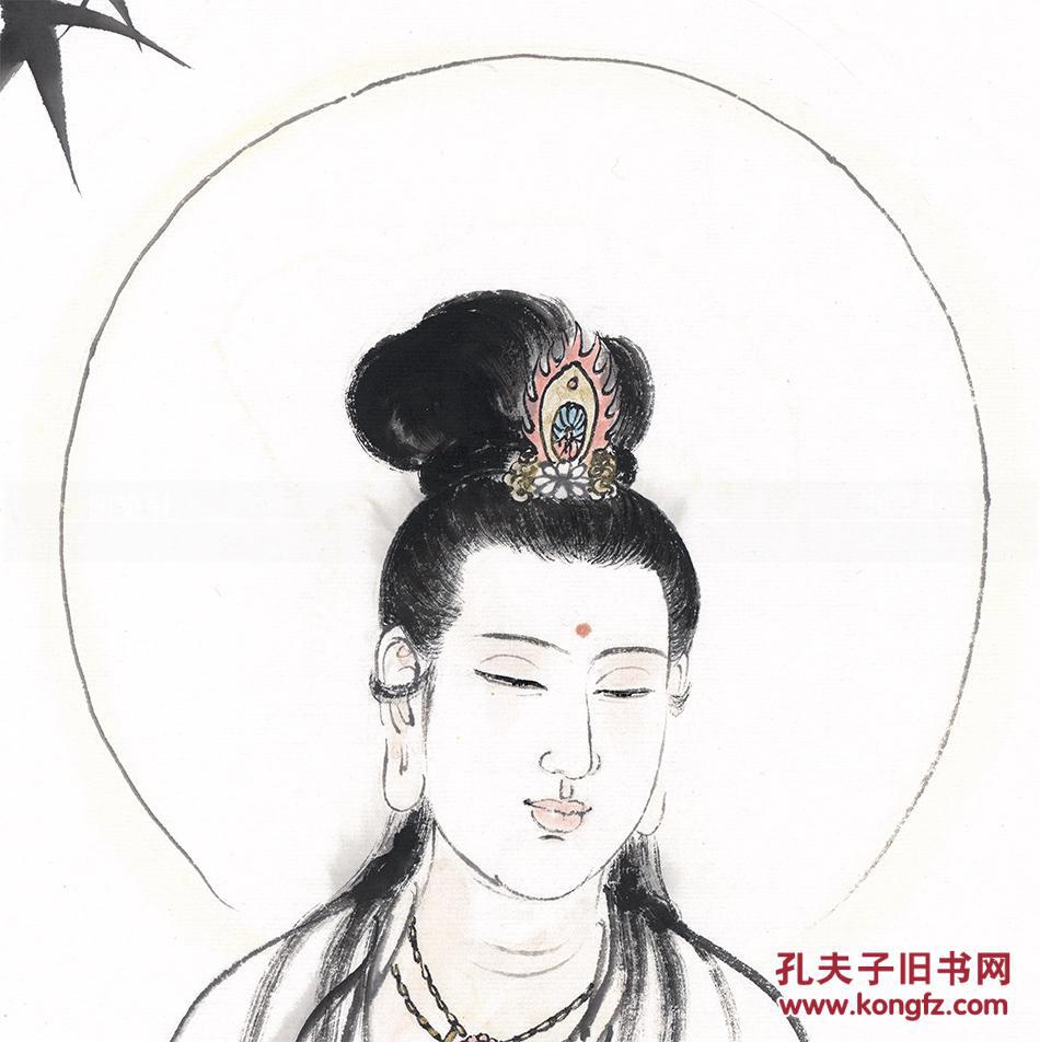 定制 佚名-观音3-60x96cm 国画 人物高仿真水墨复制品