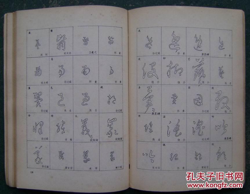中国历代书法家草字选