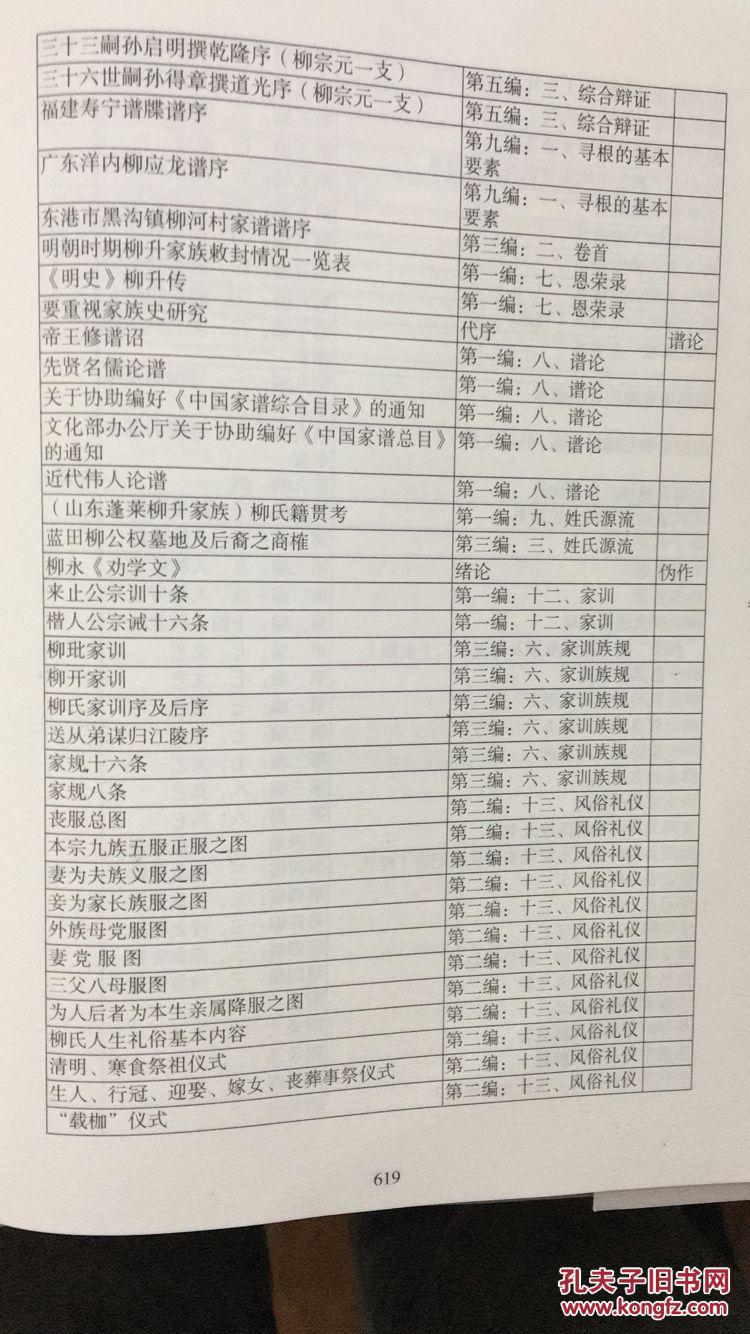 柳氏家谱与寻根