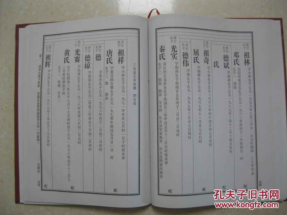 谢氏通修族谱谢氏族谱宝庆大东路添华公房卷一邵东县黑田铺镇罗江村