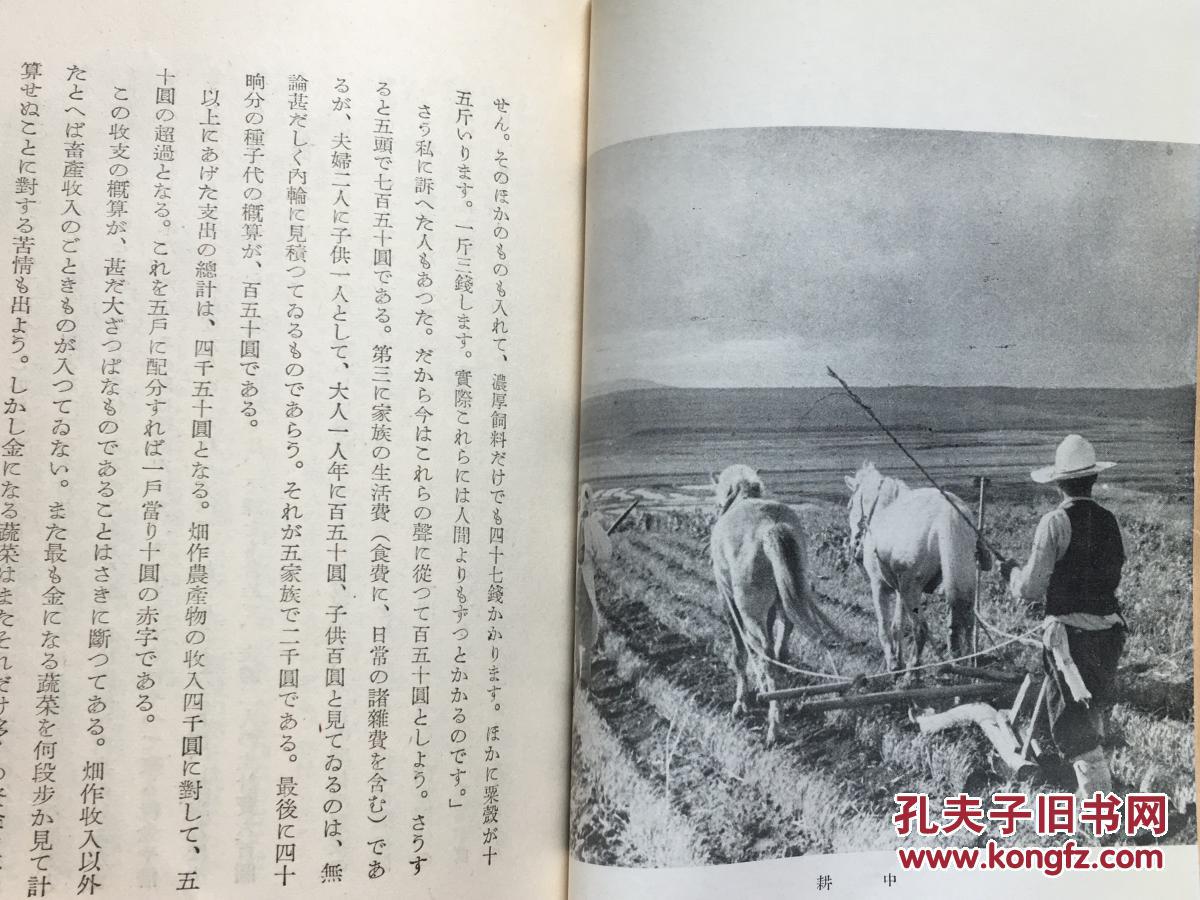 图 侵华史料 满洲纪行 硬精装带软封皮多幅插图历史老照片北满开拓地的课题满洲旅日记兴农镇齐齐哈尔满洲的日本人生活满洲的农家青服人等内容创元社1940年发行日文版 Yxking的书摊