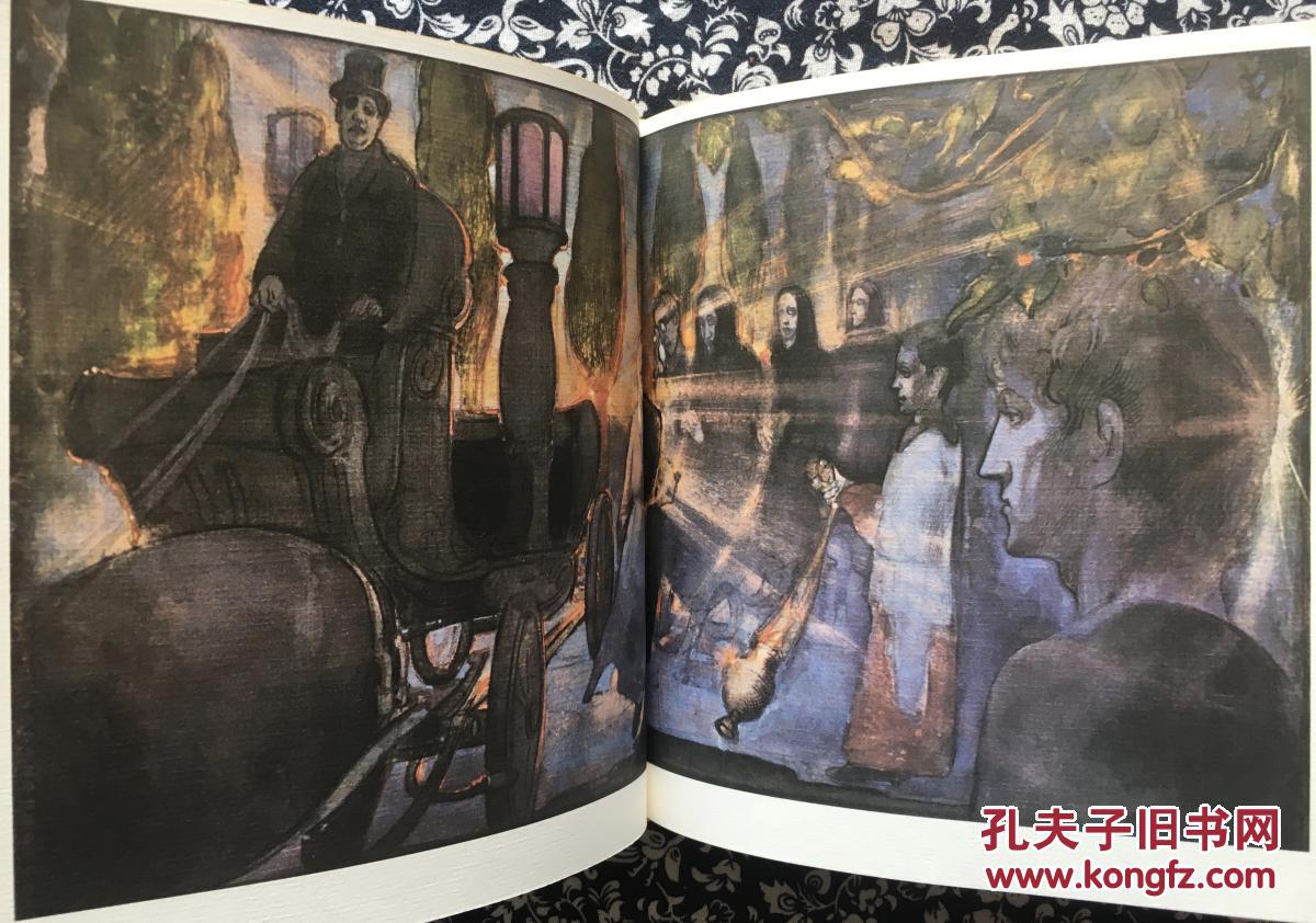 加缪:陌生人 (又译为 "局外人") 英文版 布面精装 书脊烫金 彩色插图