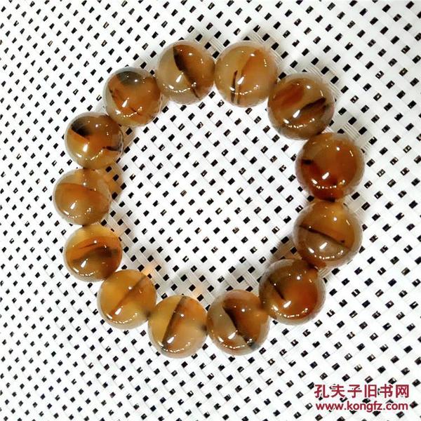 珠宝男士个性精品风景玉髓手链 马达加斯加海洋玉髓手串