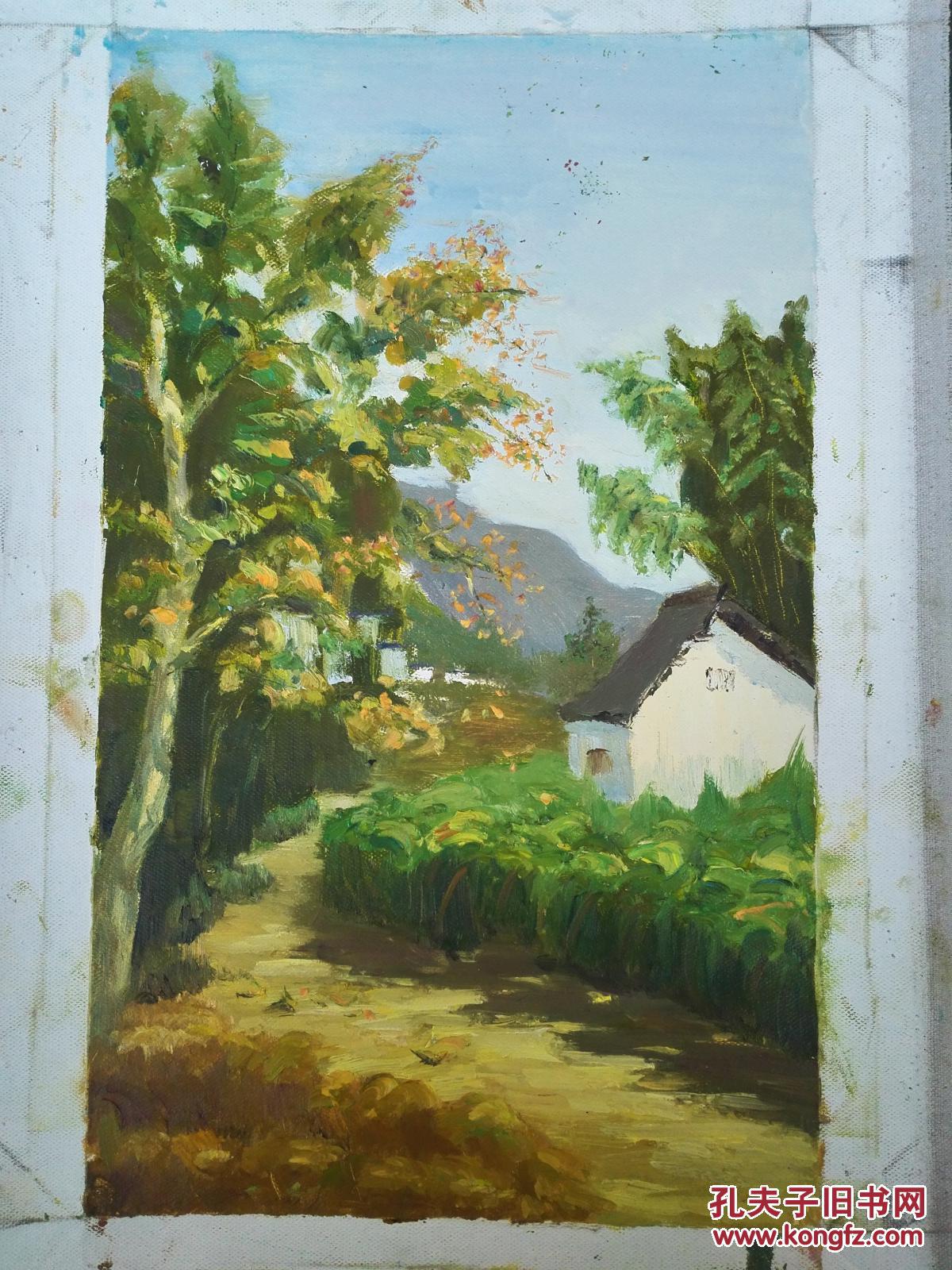 盛世收藏 手绘油画水彩水粉素描设计速写 美院原创77 小幅风景写生