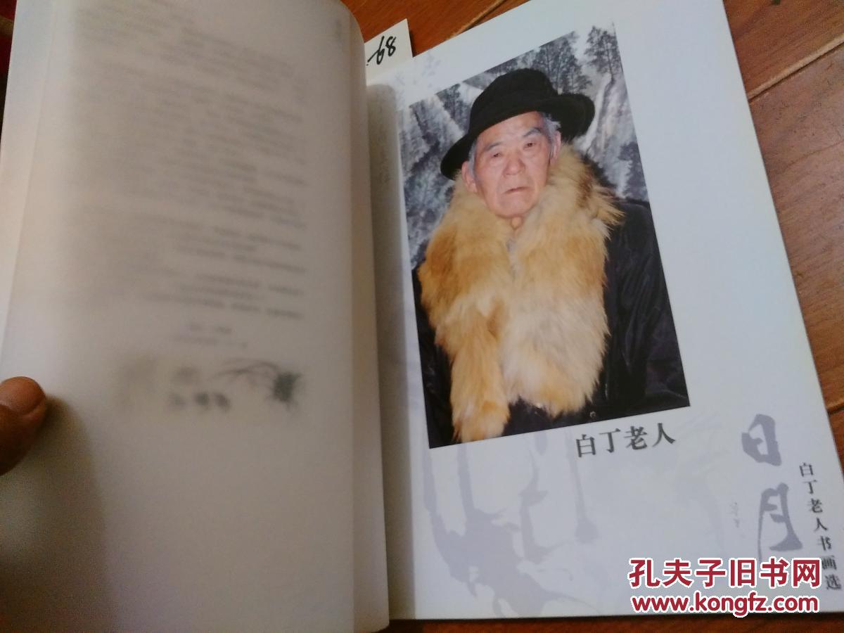 日月--白丁老人书画选【货号:t17-68】库存书.自然旧.正版.