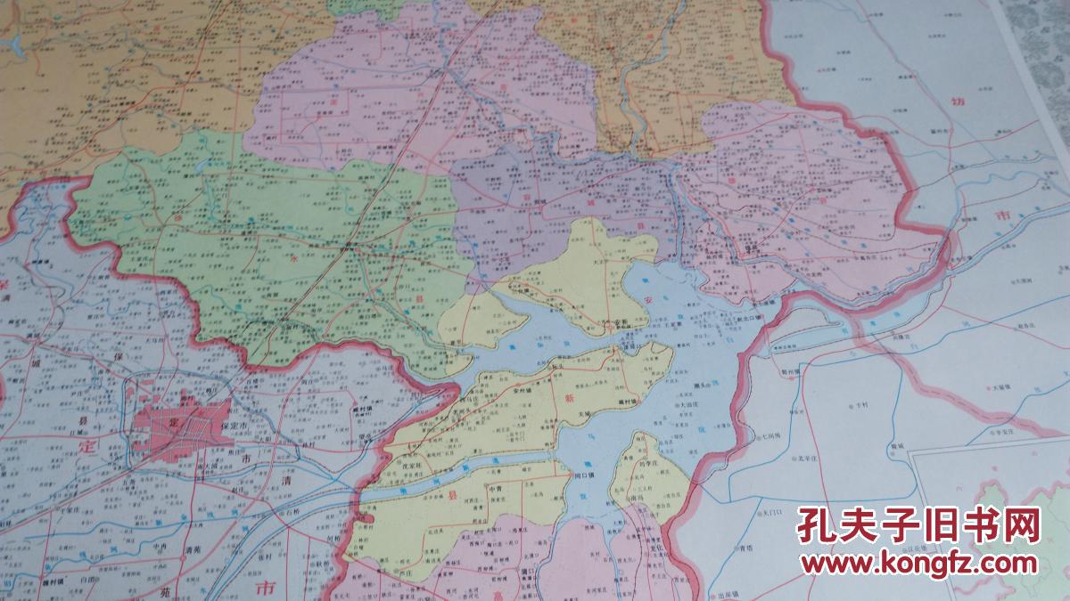 【孔网孤本,河北省保定史上第一份详细到乡镇村庄级别的大张老地图!