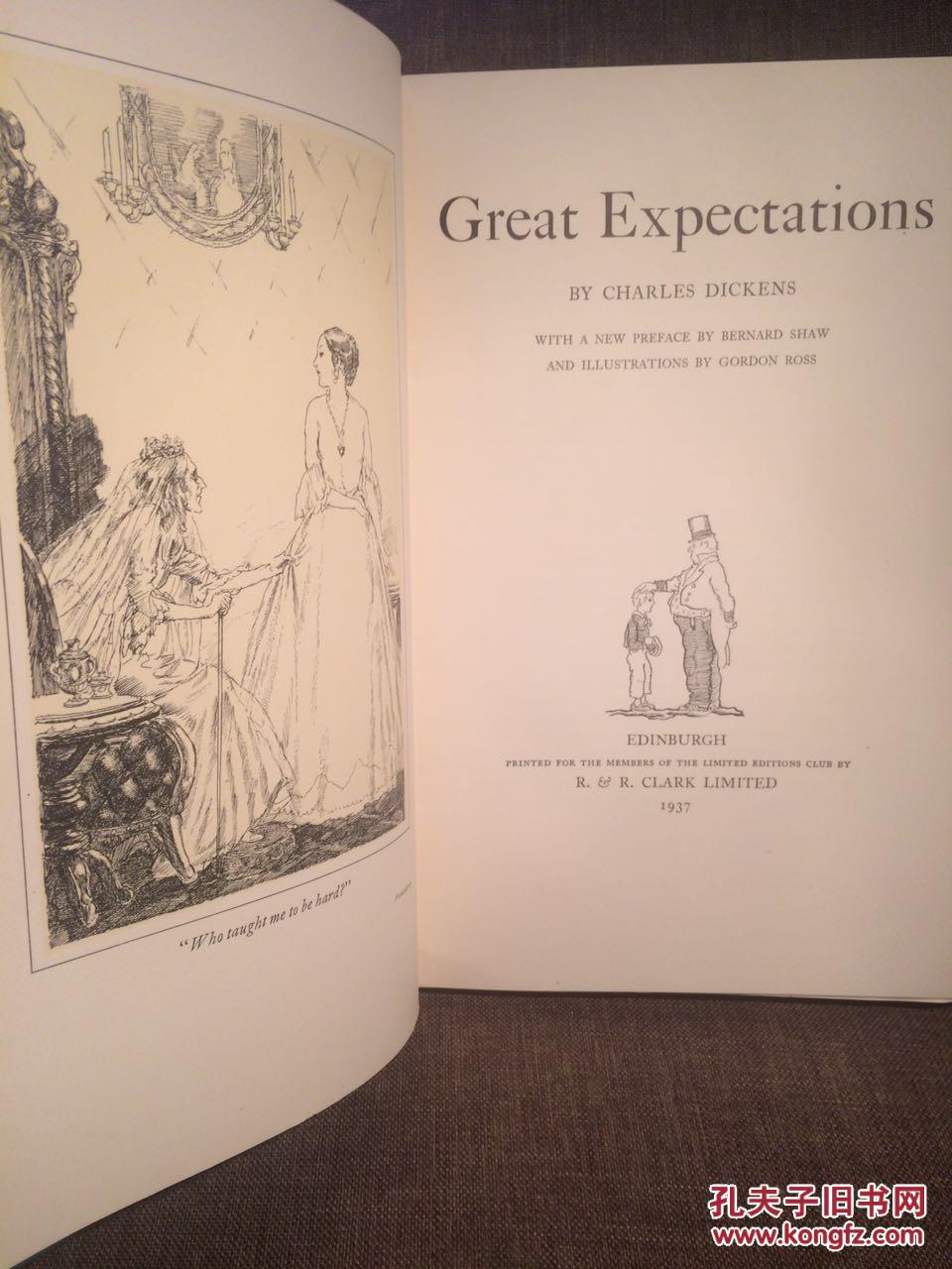 great expectations(狄更斯《远大前程》,名家gordon ross插图并亲笔