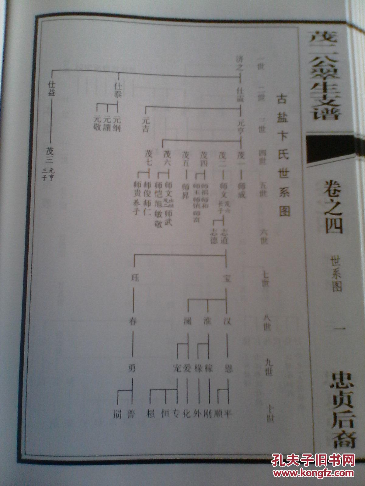 卞氏宗谱【忠贞堂 】盐城茂二公翠生支 16开 450页 2008年续修 售复印