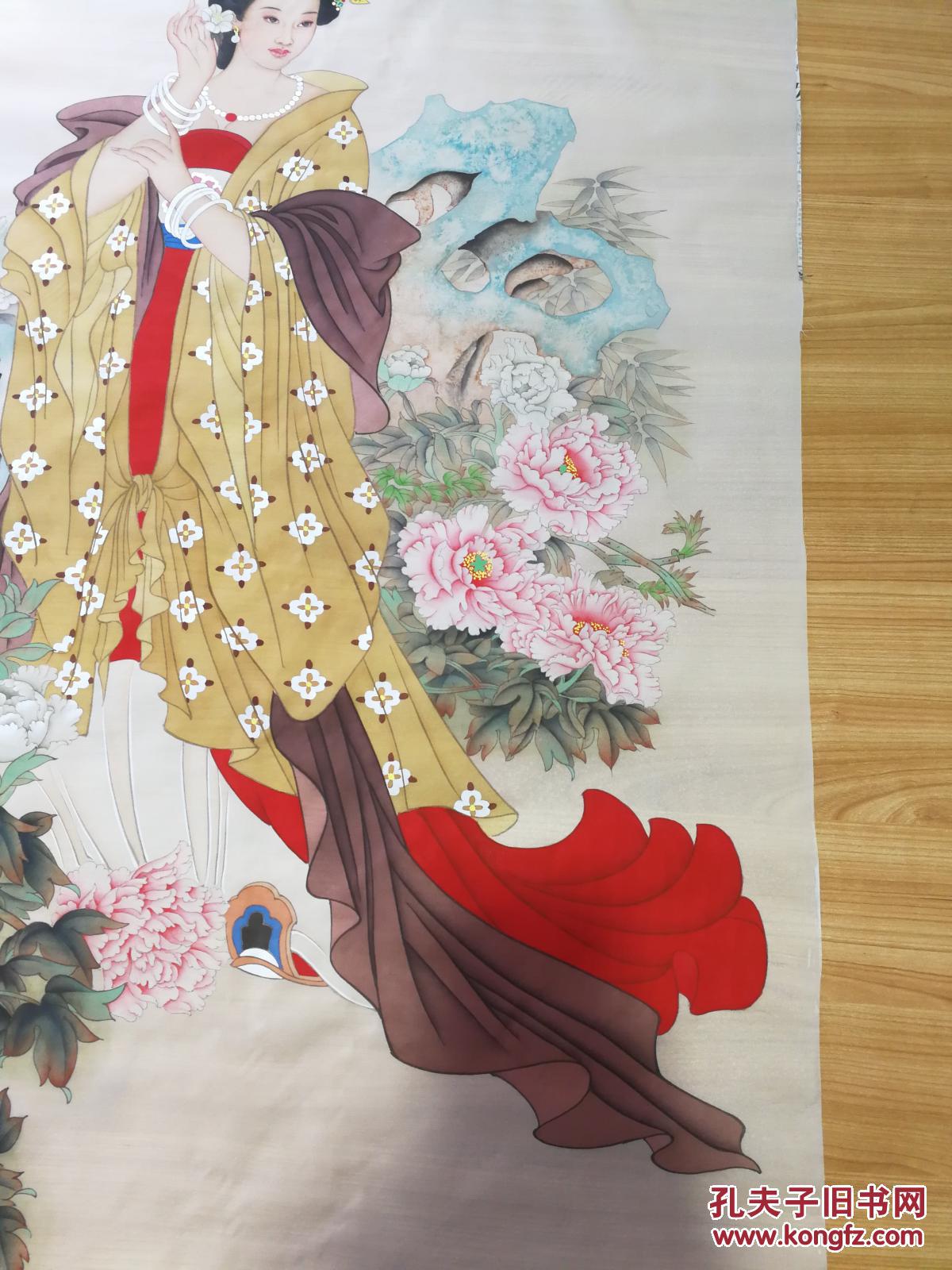 承德画院院长.美协主席萧玉田工笔娟本.
