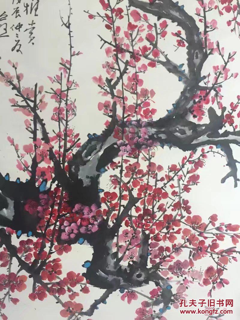 当代著名画家嘉州画派李道熙梅花图立轴