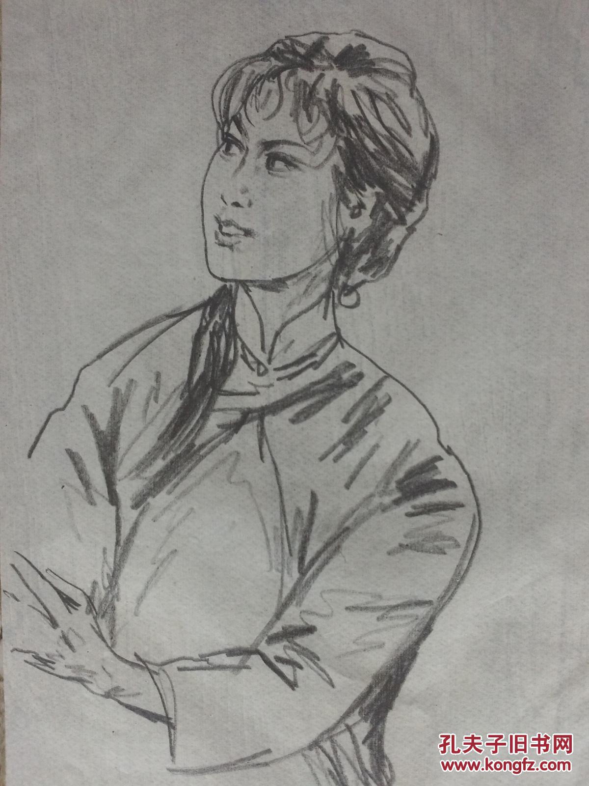 陈子贵人物素描之八十七,革命样板戏《红灯记》中的铁梅
