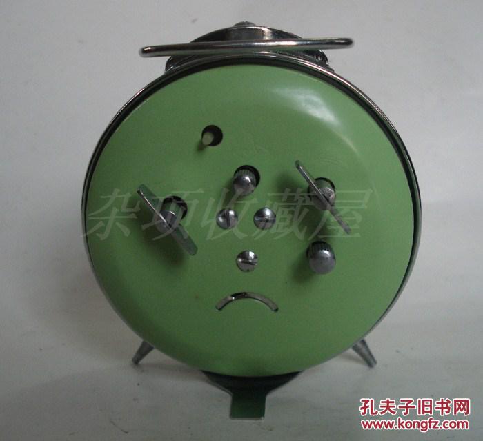老闹钟老式机械闹钟 钻石牌机械闹钟 上发条闹钟 菊花盘旋转秒针
