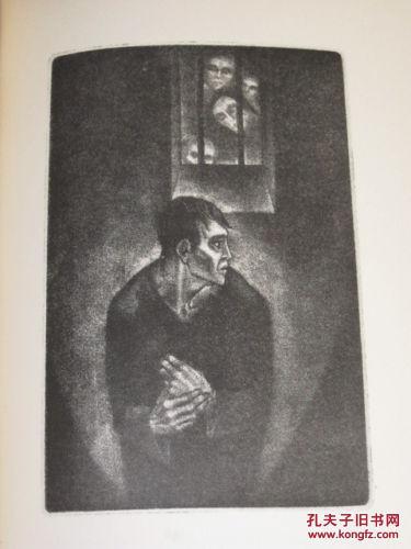 限量版王尔德作品雷丁监狱之歌林德沃德金属版画1928年出版24开精装