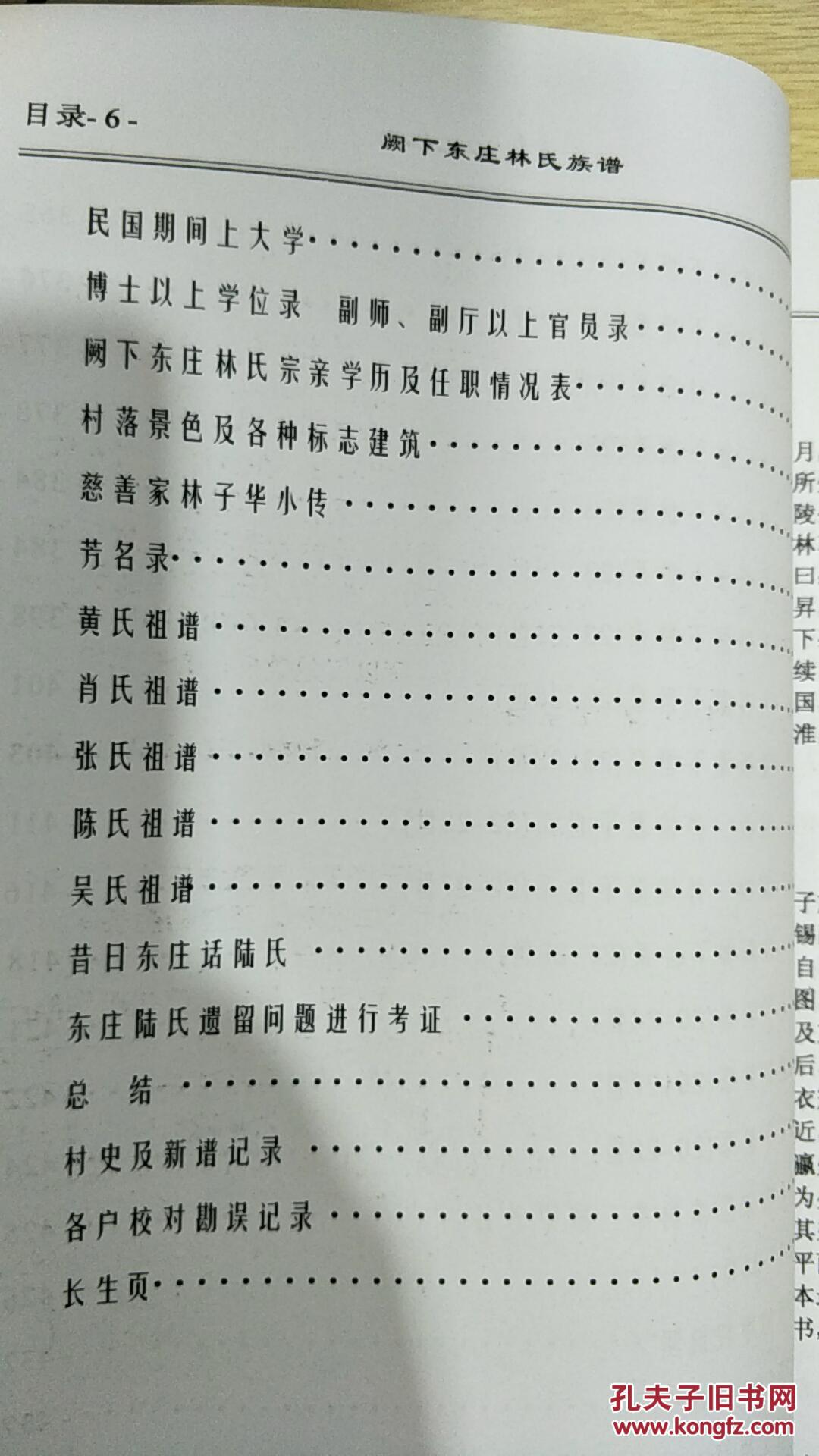 福建莆田阙下东庄林氏族谱(甲午年审校)