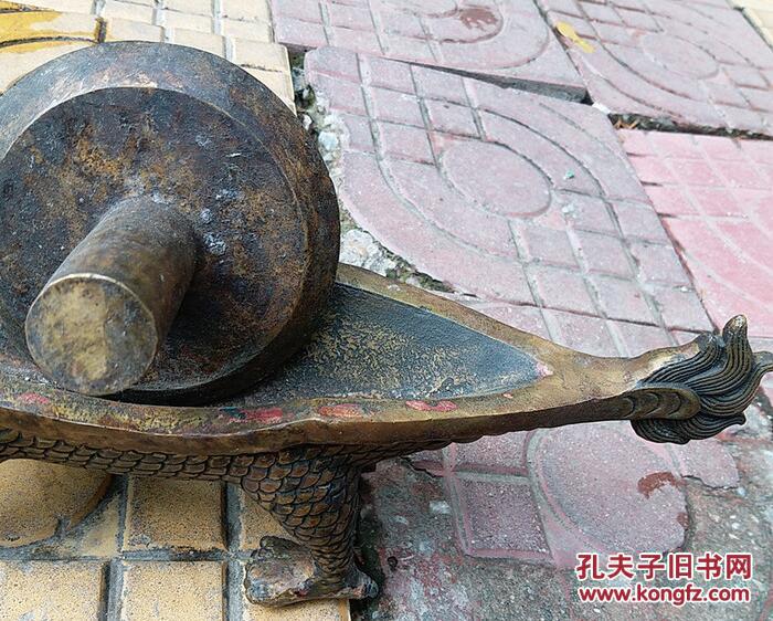 铜器 早期铜药碾子 铜碾 中医药碾 铜草碾