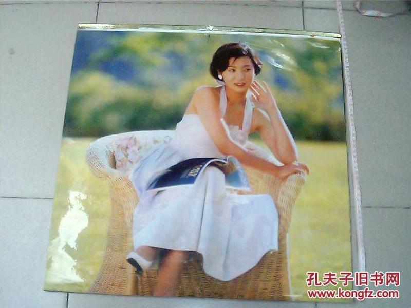 90年代薄膜美女明星挂历 6张,没有衬纸(不发挂刷,只发