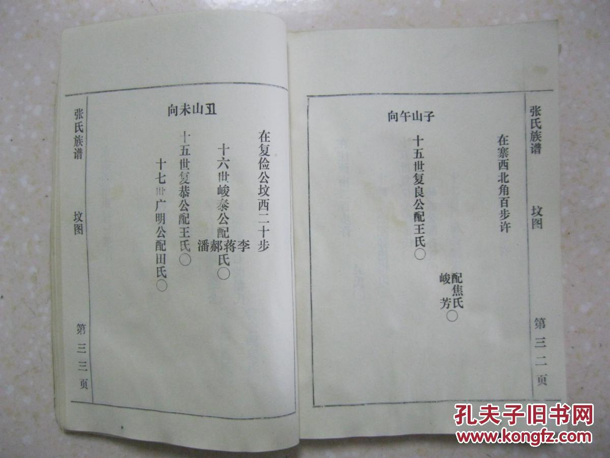 张氏族谱(明洪武年间从山西洪洞县迁居睢州城西北张庄