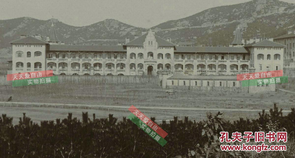 清末时期银盐照片-清代德国在山东青岛修建的