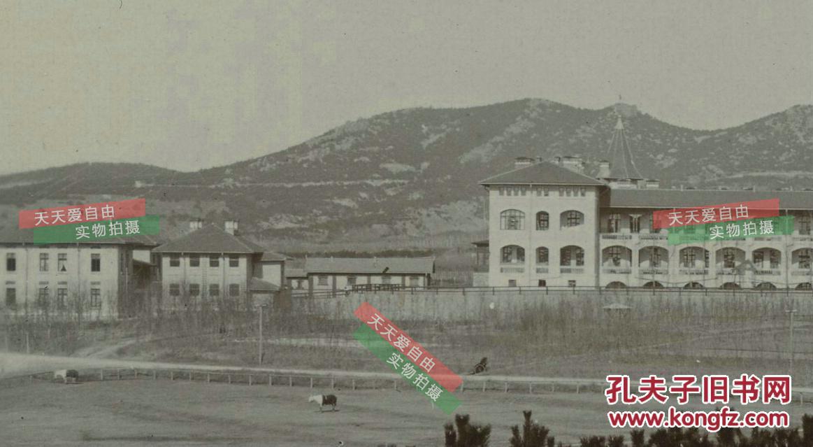 清末时期银盐照片-清代德国在山东青岛修建的