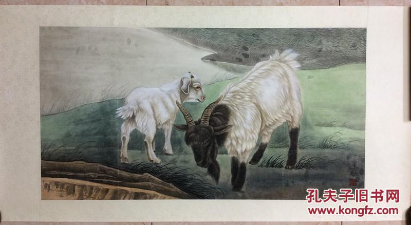 实力派青年画家王生勇羊羊图国画真迹