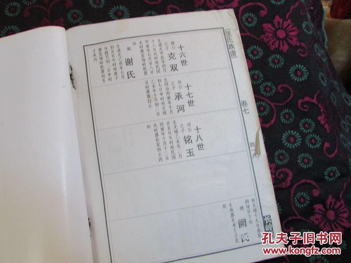 张氏族谱(张氏家谱 )读者书屋族谱类