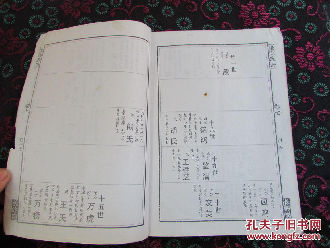 张氏族谱(张氏家谱 )读者书屋族谱类