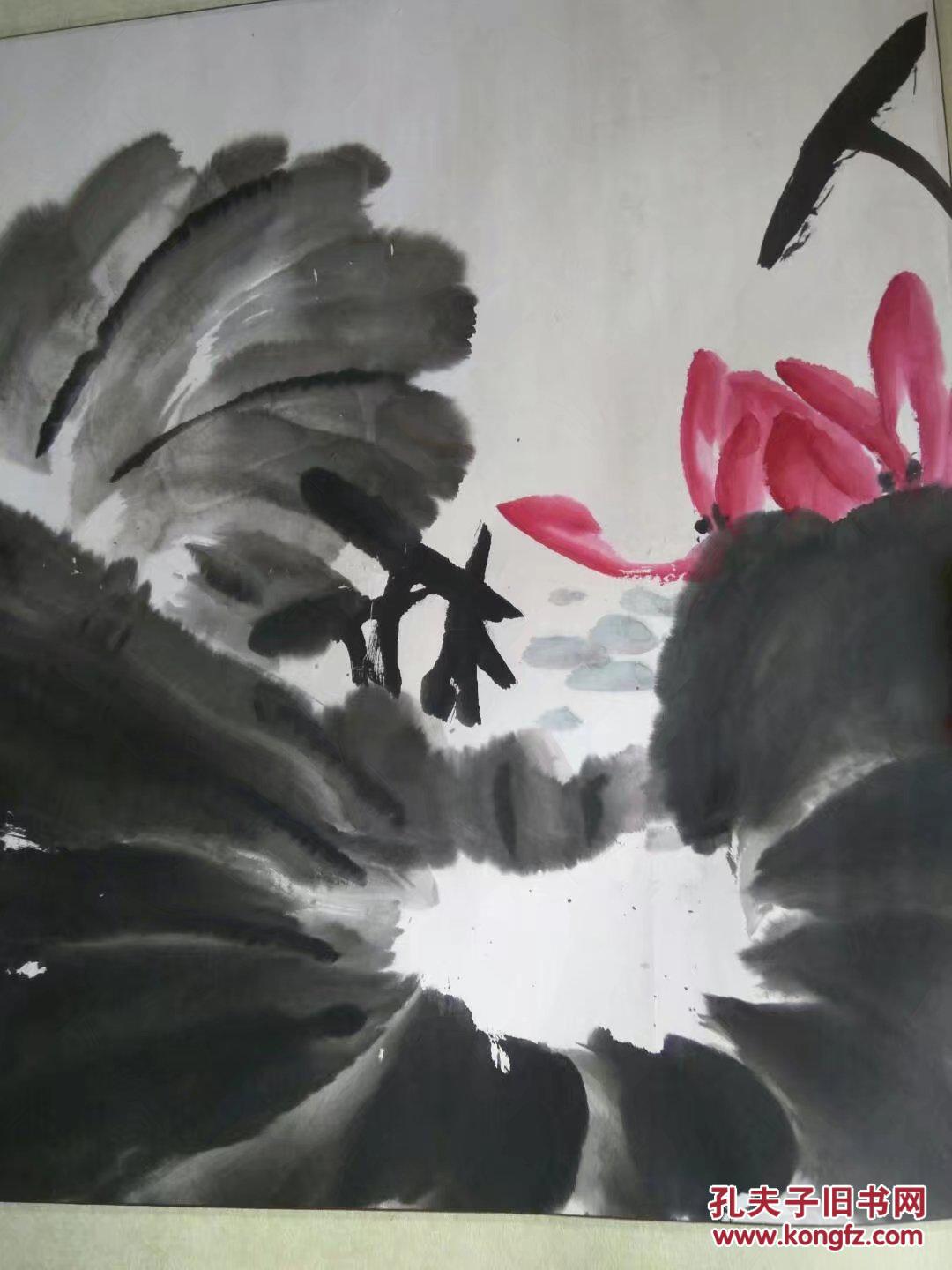 安徽萧县著名画家~~萧龙士外甥 【郑正】~~精品花鸟横批 拍品编号