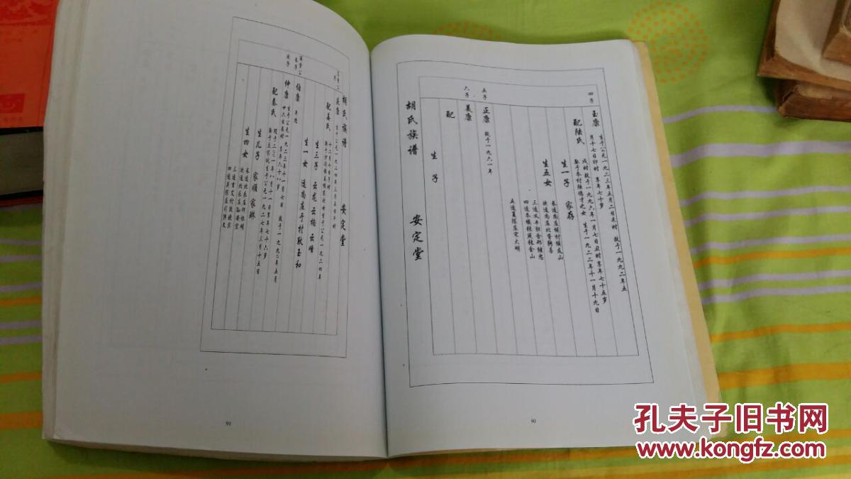胡氏家谱---安定堂
