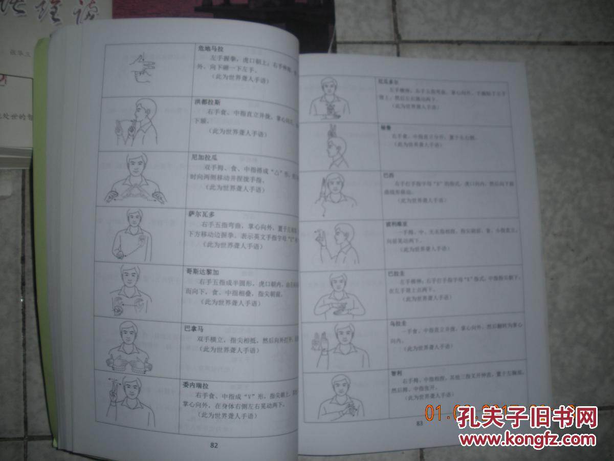 国家通用手语词汇(第一,二,三册试用本 16开