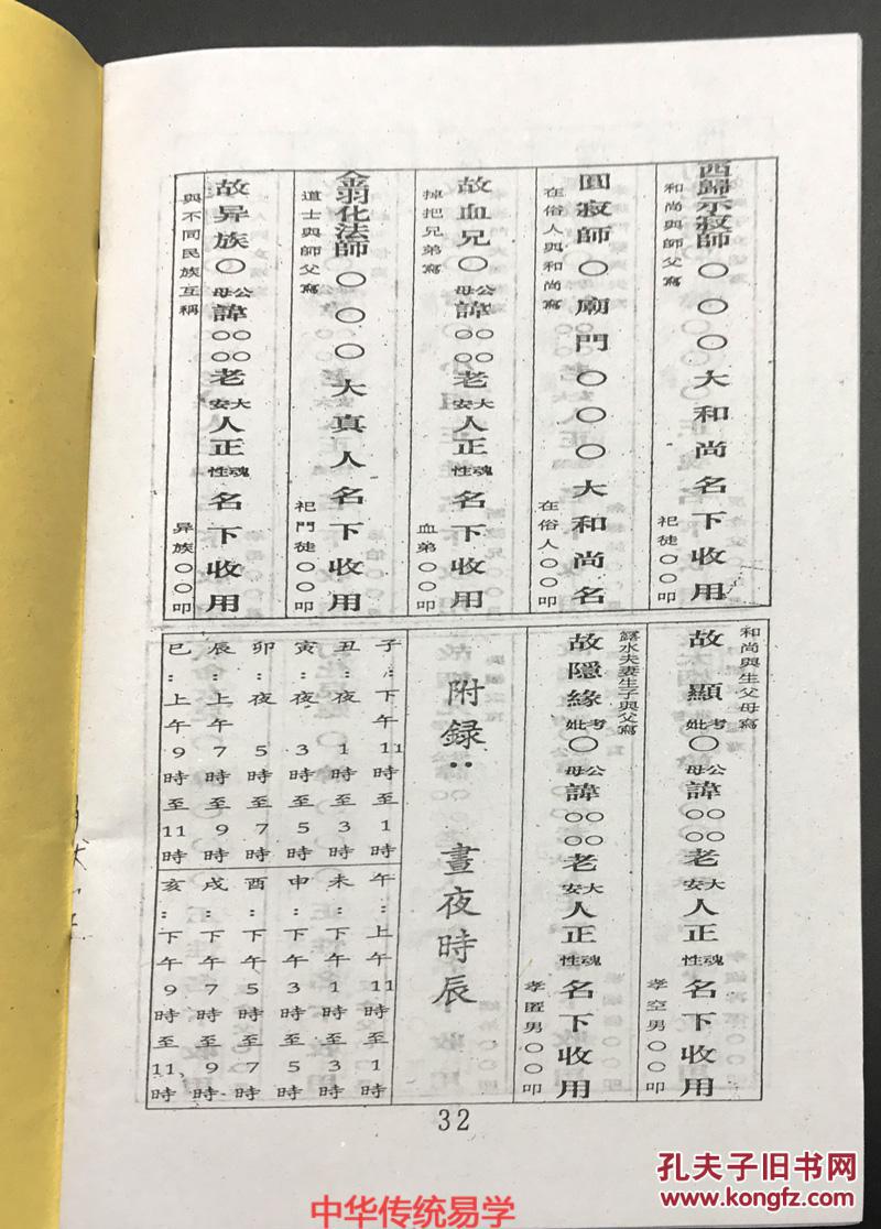 《写袱子知识,烧袱子》孝义必备32页人子写包款式 祖孙外亲称呼 辈分