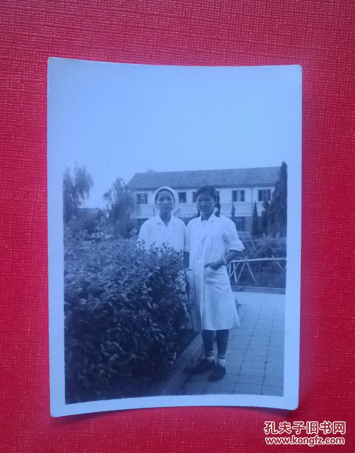 50年代老照片 两个女军医合影