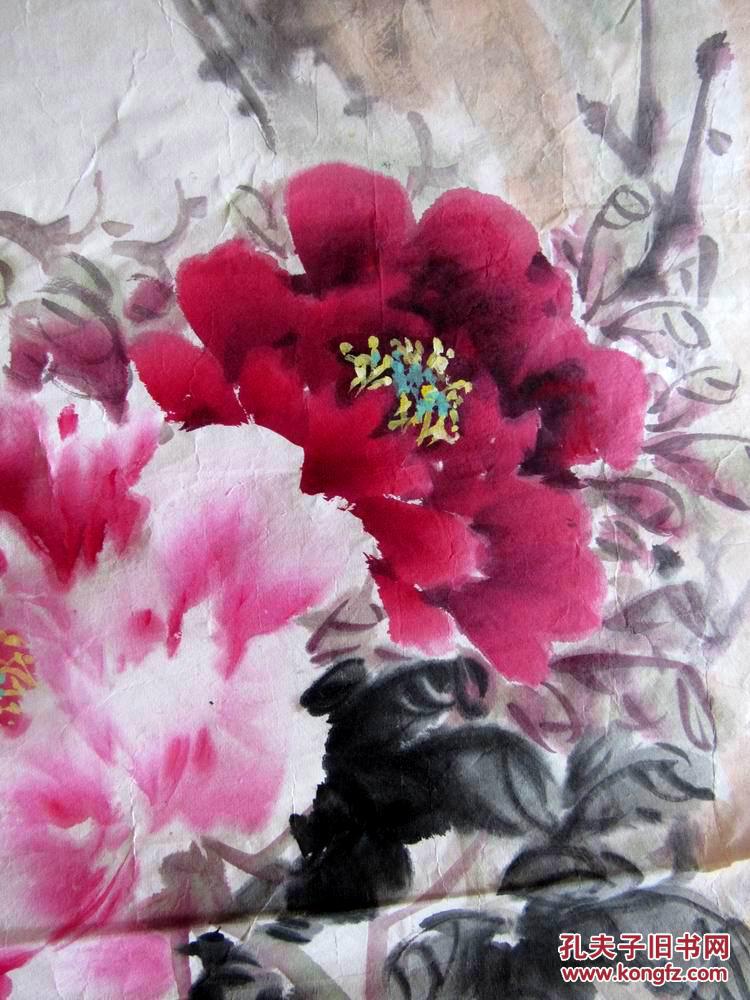 手绘国画花鸟画 楚隆财国画作品 锦上添花 138*68厘米