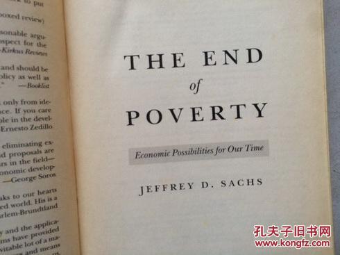 the end of poverty: economic possibilities for our time