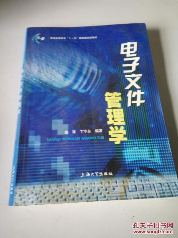电子文件管理学_金波,丁华东编著_孔夫子旧书