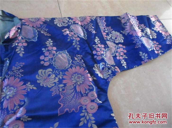 老丝绸女士婚嫁大襟袄上衣服装古装刺绣包老收藏历史记忆民风民俗
