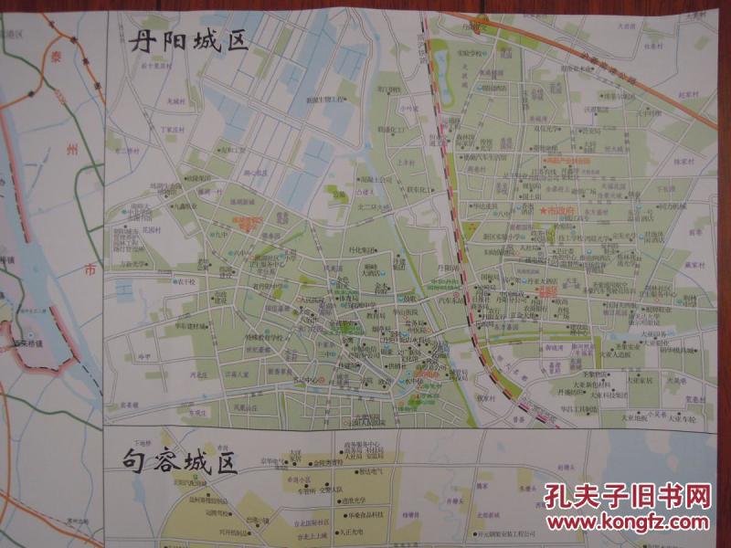 2017年最新正版镇江旅游地图城区街道详图景点分布图