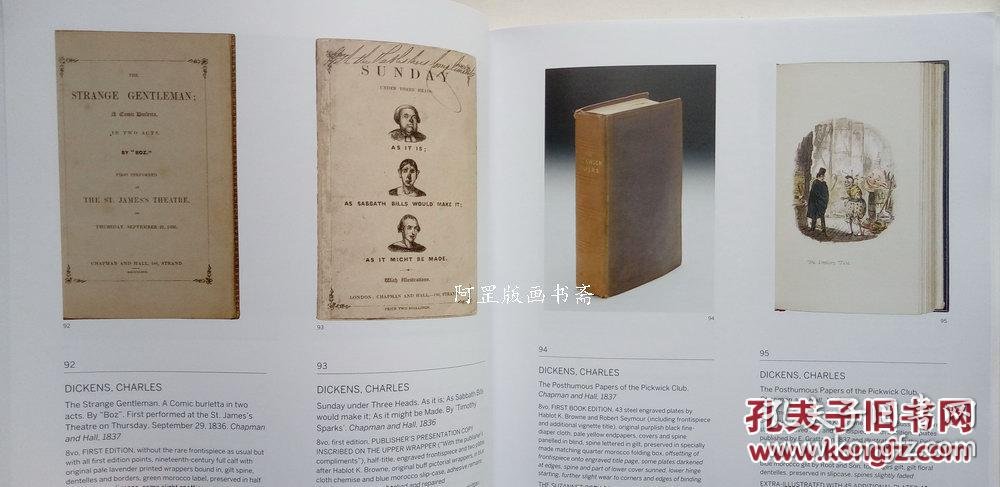 伦敦苏富比拍卖行2017年古籍善本插图本名人手稿信札老照片拍卖图录