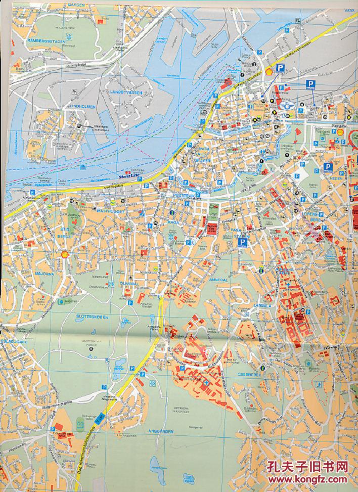 goteborg 瑞典哥德堡原版地图