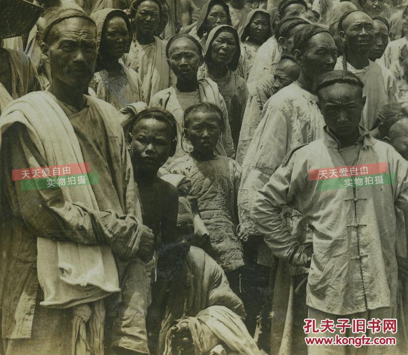 清末民国立体照片-清末中国老百姓合影,当时摄影术还被很多国人
