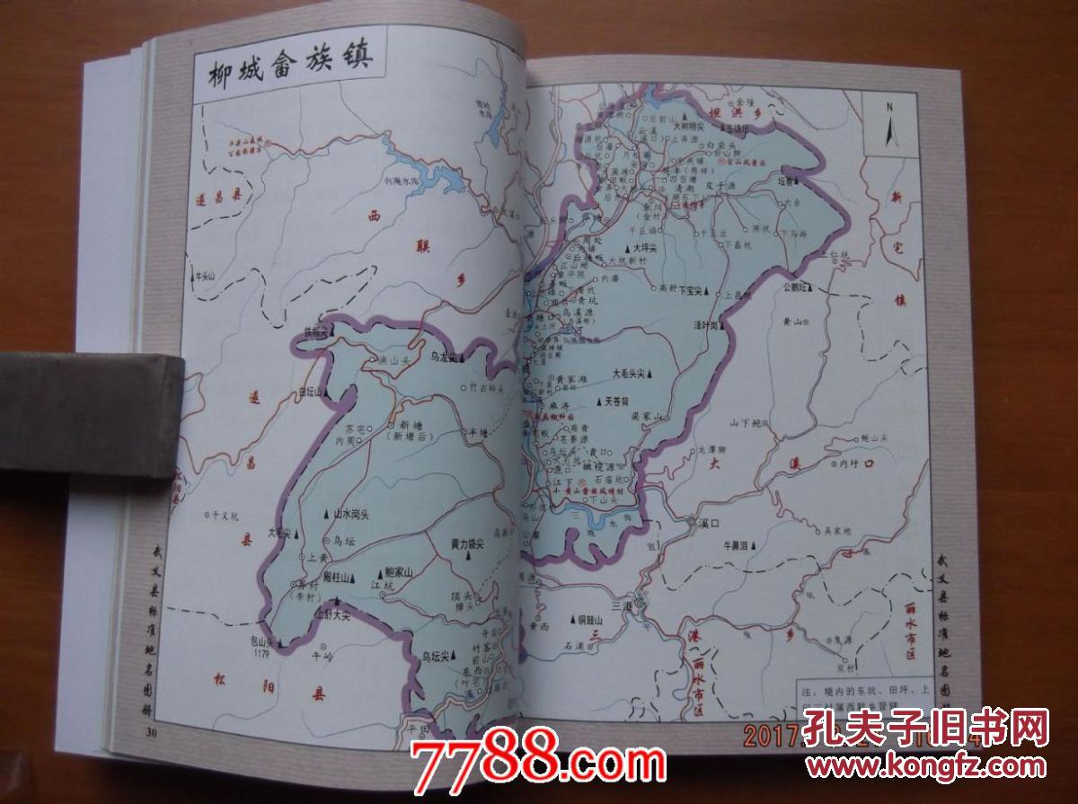 2015武义县标准地名图册-大32开地图册图片