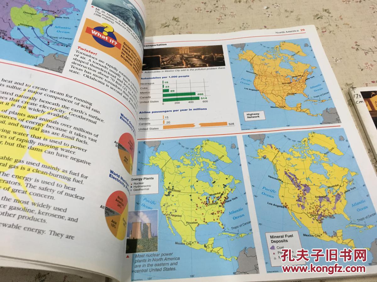 classroom atlas 地图册 英文原版教材美国原版教材