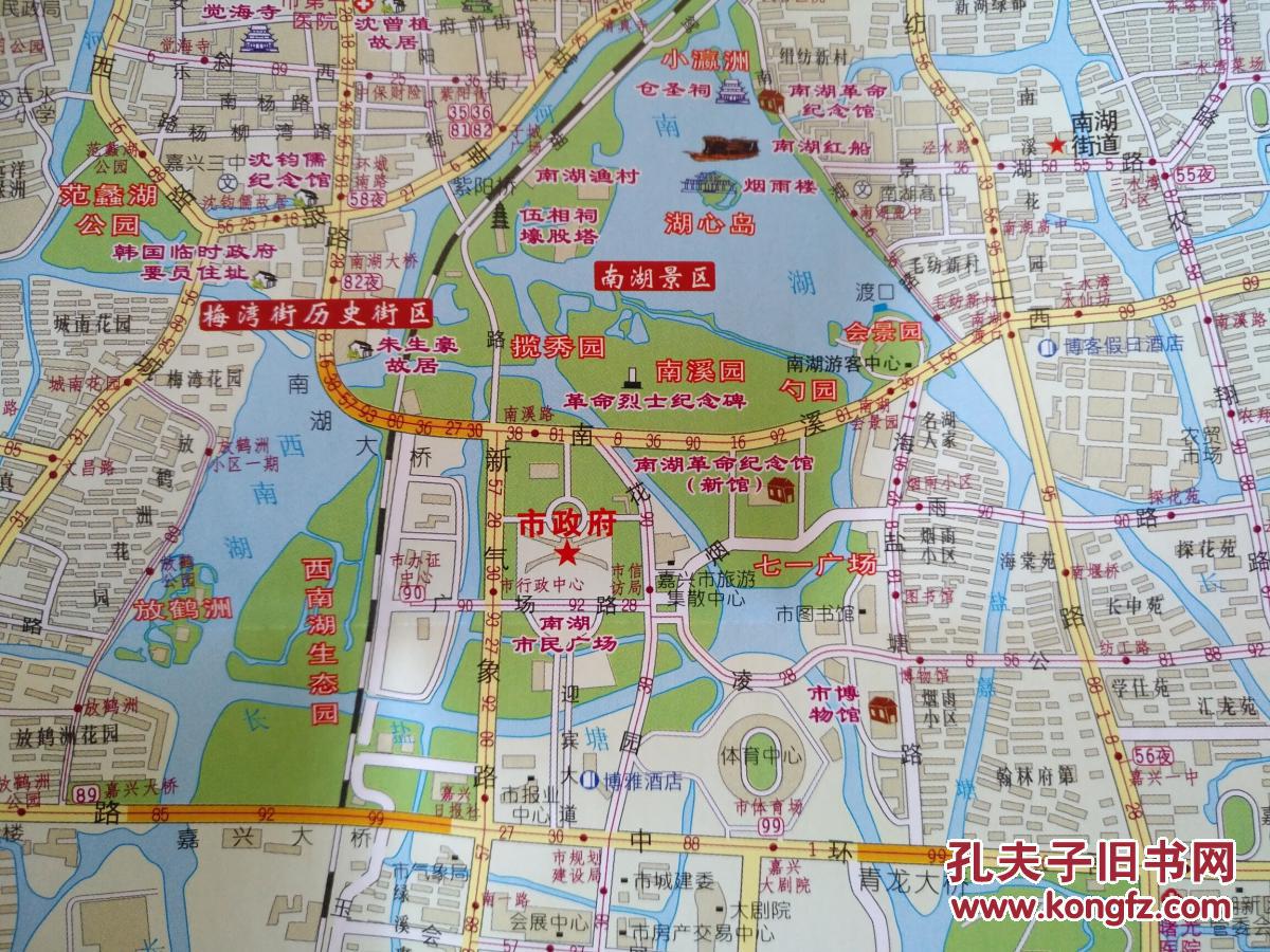 嘉兴市交通旅游图 嘉兴地图 嘉兴市地图 嘉兴旅游图