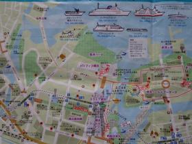 日本横滨地图 2018年 8开独版 日文版 横滨市全