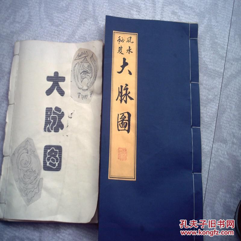 风水秘笈大脉图 手抄本 真迹