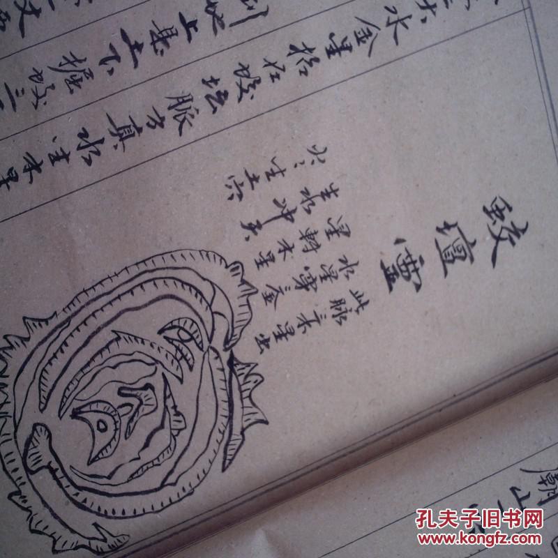 风水秘笈大脉图 手抄本 真迹