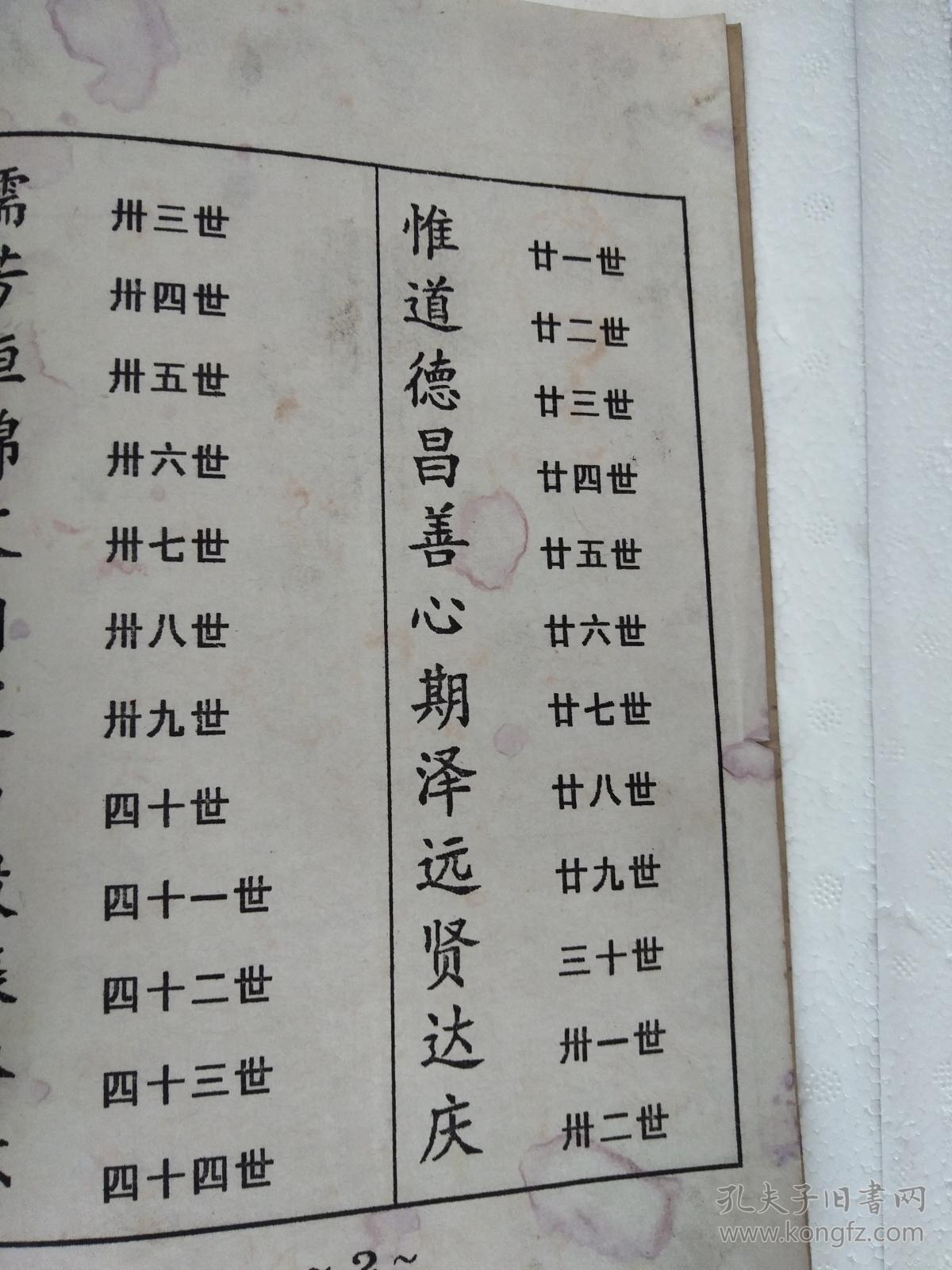 吴氏宗谱【延陵堂】 盐城建湖吴家河 耀寰公支 三本五
