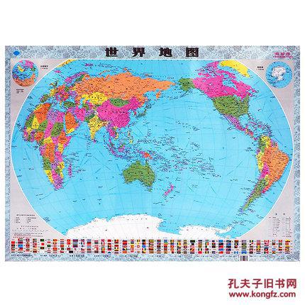 【图】正版 2017新版 世界地图 覆膜防水 教学