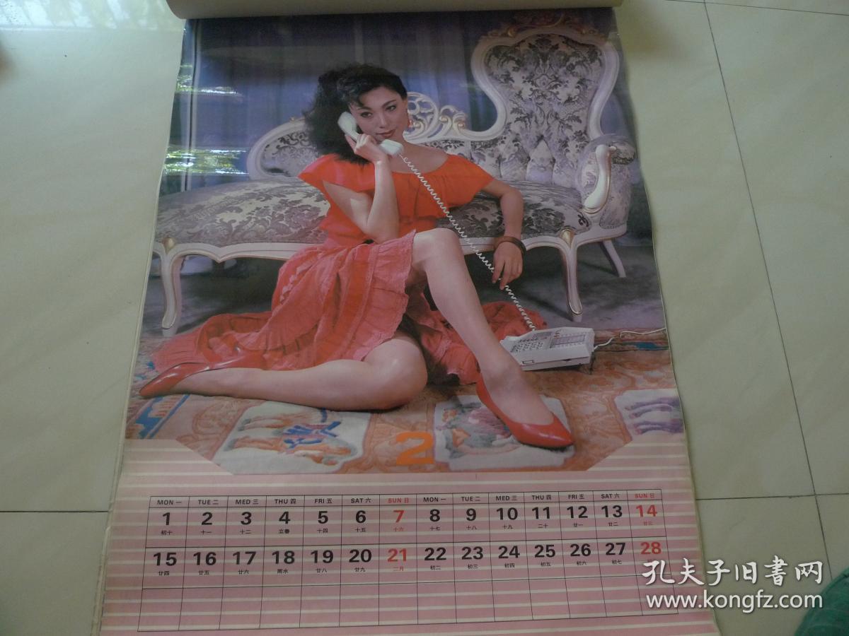 1993年塑纸美女挂历 全年十三张全 [幻雅]_贾育平_孔